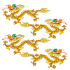 Chinese Style Dragon Computerized Embroidery Cloth Iron on/Sew on Patches PATC-WH0007-49B-1