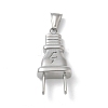 304 Stainless Steel Pendants STAS-G346-11P-1