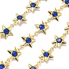 Brass Glass Link Chains CHC-R001-06G-04-1