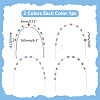 2Pcs Rubber Temporary Tooth Decoration with Stainless Steel Wires AJEW-WH0752-118-2
