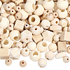 350Pcs 11 Styles Natural Wood Beads WOOD-PA0001-43-7