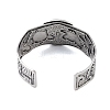 Constellation Alloy Open Cuff Bangles for Women Men LS-BJEW-C064-01AS-03-3