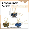 3Pcs 3 Colors Valentine's Day Flower Embroidery Silk & Satin Drawstring Sachet Bags with Tassel AJEW-LP0012-28C-2