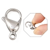 Tarnish Resistant 316 Surgical Stainless Steel Lobster Claw Clasps STAS-316-FL18A-3