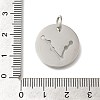 Anti-Tarnish 304 Stainless Steel Pendants STAS-M074-02L-P-3