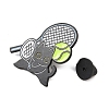 Cat with Tennis Sport Enamel Pins JEWB-I052-05EB-03-3