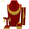 Alloy Crystal Rhinestone Chain Necklaces & Stud Earrings & Rings & Link Bracelets Sets WGA1AA0-01-1