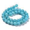 Natural Mashan Jade Round Beads Strands X-G-D263-6mm-XS28-6