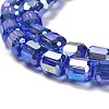 Electroplate Glass Beads Strands EGLA-D030-19H-3