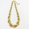 Alloy Twisted Rope Chain Necklaces for Women WG0EC2C-01-1