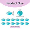 80Pcs 61G Acrylic Imitation Gemstone Beads MACR-TADJ0001-10I-3