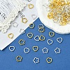 50Pcs Tibetan Style Alloy Bead Frame TIBEB-FS0001-10AS-2