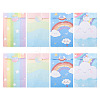 12Pcs 4 Styles Rainbow Print Kraft Paper Gift Bags AJEW-TA0003-38-2