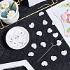 30Pcs 1-Hole Resin Shank Buttons BUTT-CY0001-25B-3