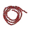 Electroplate Glass Beads Stradns EGLA-H114-02A-02-4