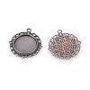 Zinc Alloy Pendant Settings for Cabochon & Rhinestone LS-PALLOY-A15290-R-FF-2