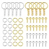 20Pcs 2 Colors Iron Split Key Rings PALLOY-CJ0002-65-1