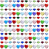 240Pcs 24 Colors Glass Rhinestone Cabochons GLAA-SC0003-23-1