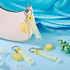 3Pcs PVC Tortoise Pendant Keychains KEYC-TADJ0001-02A-5