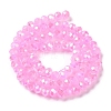 Baking Electroplate Glass Beads Strands LS-DGLA-A039-J6MM-B09-2