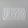 Cat & Paw Shape Self Defense Keychain Silicone Molds LS-DIY-P006-30-2