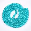 Crackle Glass Beads Strands X-CCG-Q001-10mm-06-2