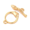 Brass Toggle Clasps KK-S403-19G-3