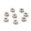 Brass Cubic Zirconia Beads KK-K349-09P-1