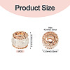 5Pcs Alloy European Beads MPDL-TADJ0001-02B-4