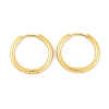 Ion Plating(IP) Round Ring 304 Stainless Steel Hoop Earrings for Women EJEW-G388-02B-G-1