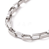 304 Stainless Steel Venetian Chain Bracelet for Men Women BJEW-E031-09P-2