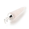 Natural Rose Quartz Pointed Pendants G-P487-02P-3