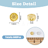 DICOSMETIC 600Pcs 2 Colors Tibetan Style Alloy Beads FIND-DC0002-54-2