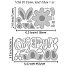 Carbon Steel Cutting Dies Stencils DIY-WH0309-1995-6