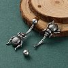 Insect 316 Surgical Stainless Steel Belly Button Rings EJEW-G416-03AS-2