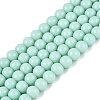 Opaque Solid Color Glass Beads Strands X-GLAA-T032-P6mm-21-1