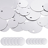 30Pcs 2 Style Blank Round Aluminum Engraved Pet Dog ID Tag FIND-GA0001-83-1