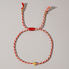 Mother's Day Adjustable Brass Bead Braided Bead Bracelets YE2550-7-1
