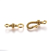 Tibetan Style Alloy S-Hook Clasps TIBE-L003-031AG-2