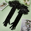 Velvet Long Finger Gloves AJEW-WH20067-005B-7