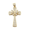Brass Micro Pave Cubic Zirconia Pendants KK-A266-06B-G-1