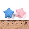 Rubberized Style Acrylic Beads SACR-N018-15-3