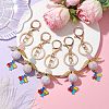 Resin & Alloy Enamel Pendant Keychain KEYC-JKC00763-2