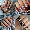 Stainless Steel DIY Nail Art Templates MRMJ-WH0092-030-7