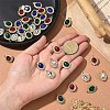 10Pcs Alloy Rhinestone Pendants ALRI-YW0001-25A-4