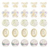 100Pcs 5 Styles Electroplate Glass Beads EGLA-TA0013-37-1