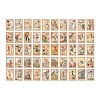 100Pcs 50 Styles Autumn Themed Stamp Decorative Stickers STIC-PW0002-013F-1