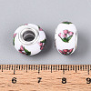 Opaque Resin European Beads RPDL-T004-01G-3