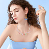 110Pcs 11 Colors Glass Pendants PALLOY-TAC0298-8