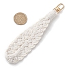 Handmade Macrame Cotton Threads Wrist Strap Pendant Decoration HJEW-JM02624-02-3